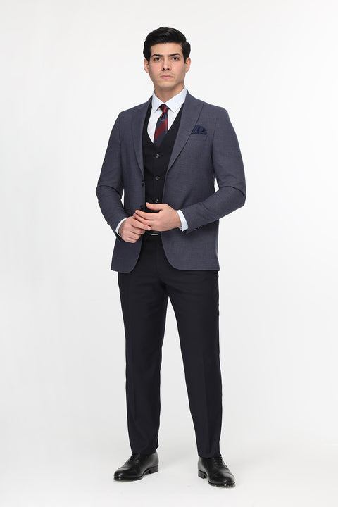 Slim Fit Suit Blue
