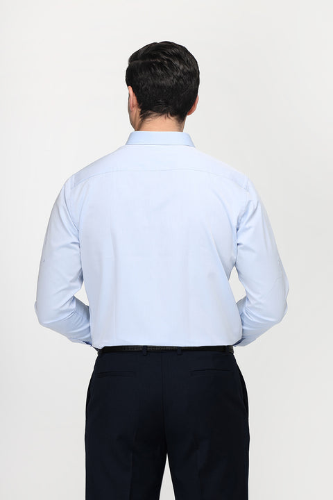 Classic Shirt Slim Fit 100% Cotton Light Blue