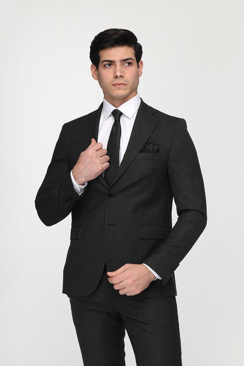 Slim Fit Suit Gray