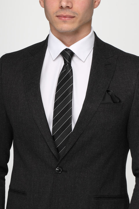 Slim Fit Suit Black
