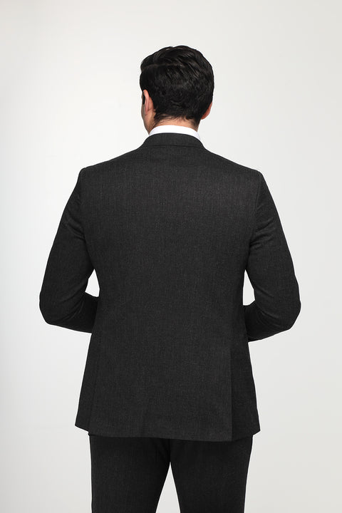 Slim Fit Suit Black