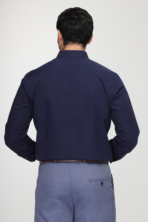 Classic Shirt Slim Fit 100% Cotton Dark Blue
