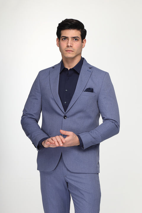 Slim Fit Suit Blue