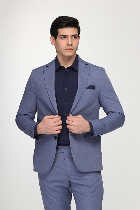 Slim Fit Suit Blue