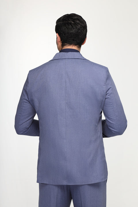 Slim Fit Suit Blue