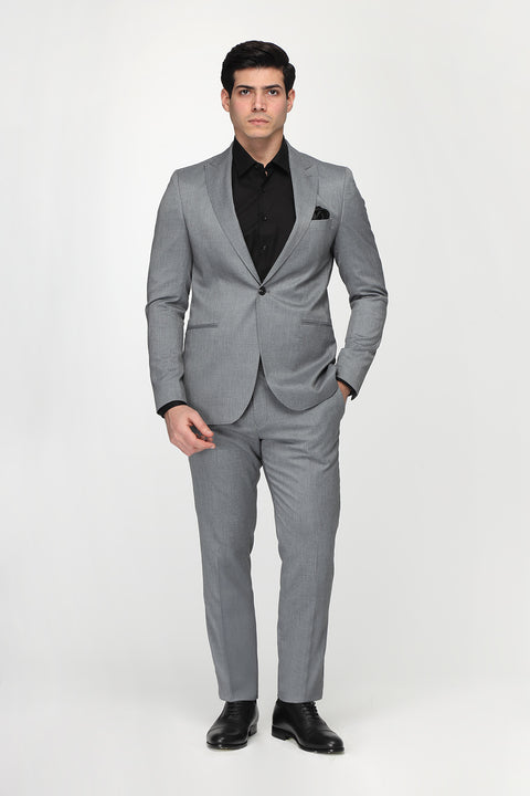 Slim Fit Suit Gray