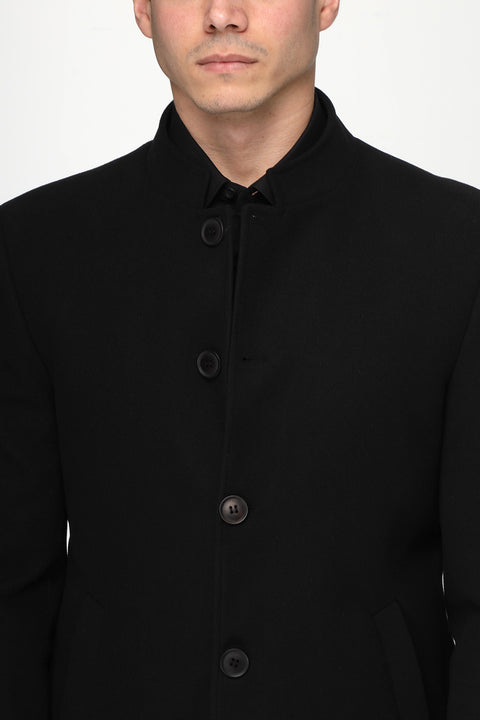 Regular Fit Coat Black