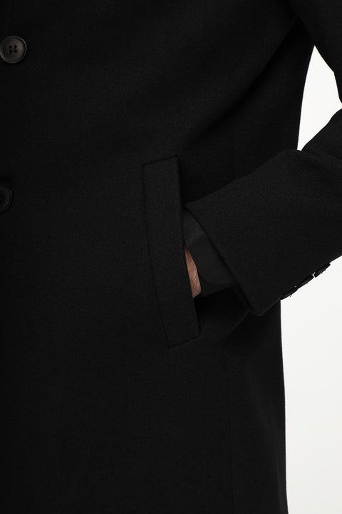 Regular Fit Coat Black