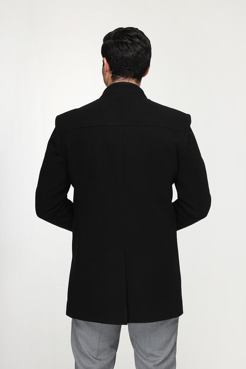 Regular Fit Coat Black