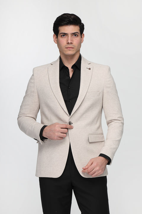 Regular Fit Blazer Beige