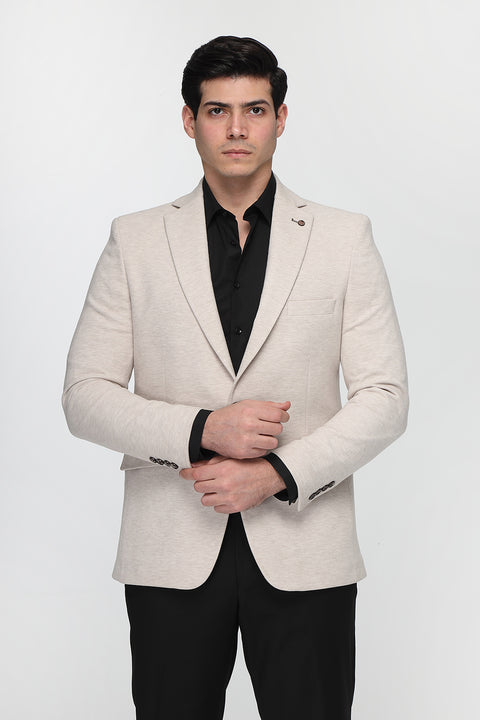 Regular Fit Blazer Beige