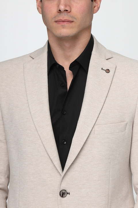 Regular Fit Blazer Beige