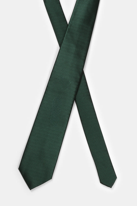 Jacquard Tie 7 cm Green