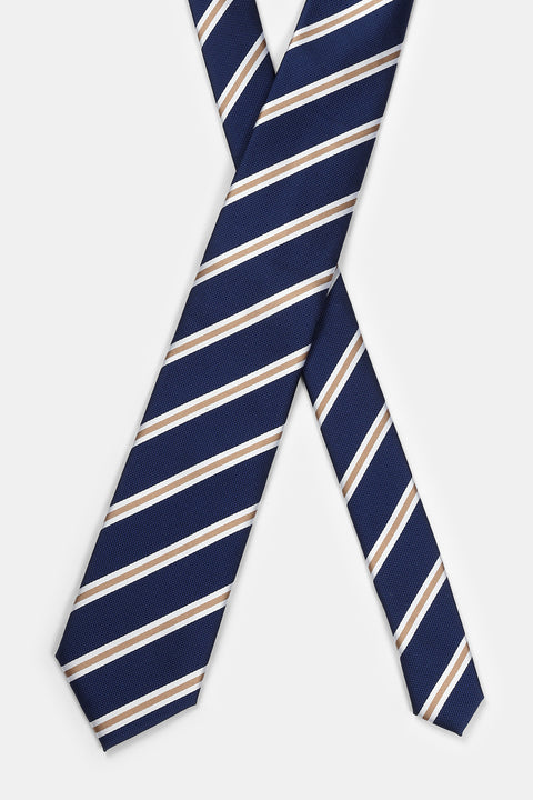 Stripe Tie 7 cm Dark Blue