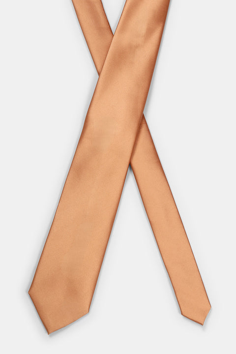 Jacquard Tie 7 cm Orange