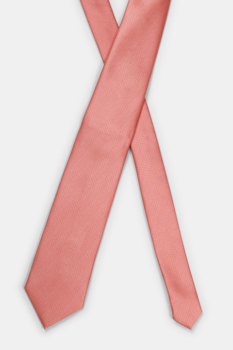 Jacquard Tie 7 cm Pink