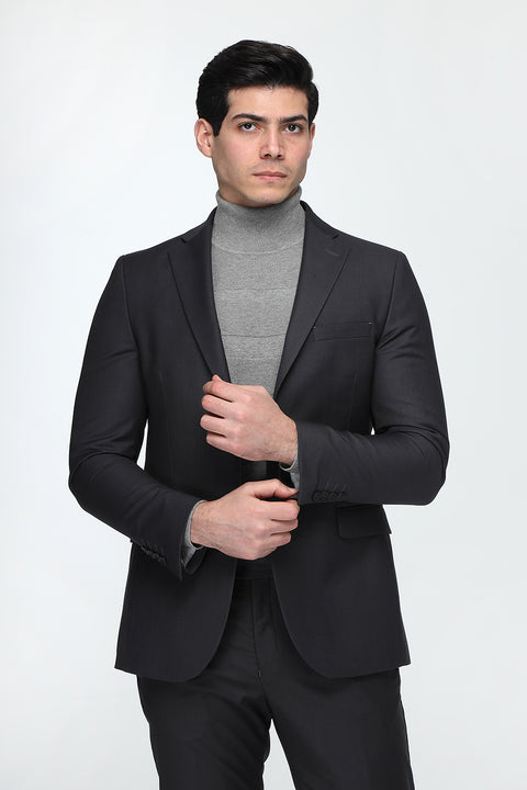 Slim Fit Suit Gray