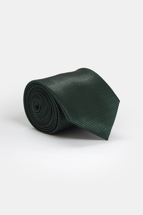 Jacquard Tie 7 cm Green