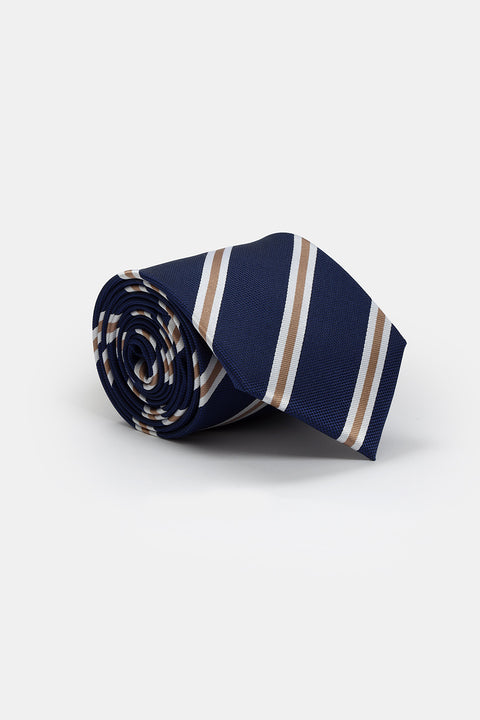 Stripe Tie 7 cm Dark Blue