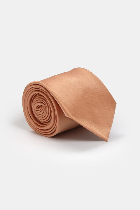 Jacquard Tie 7 cm Orange