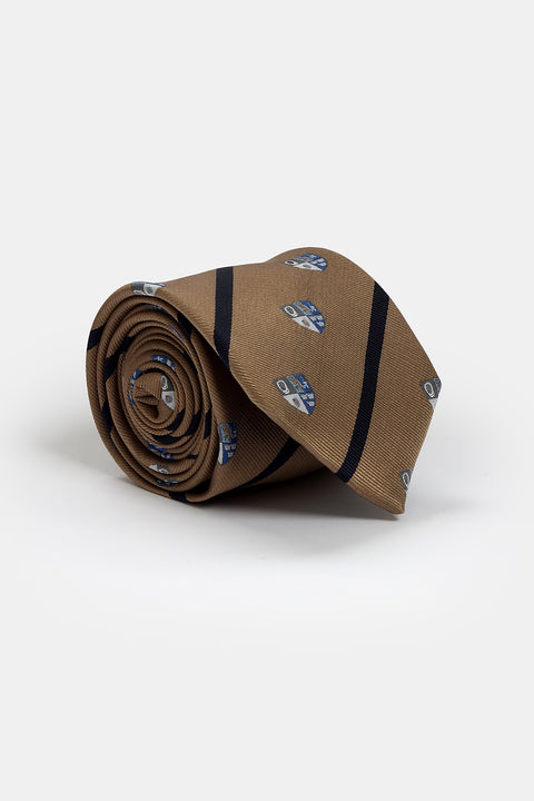 Stripe Tie 7 cm Beige