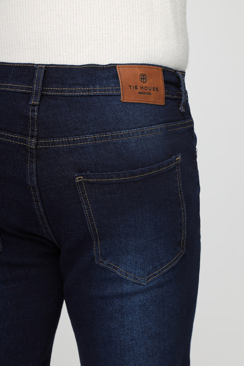 Slim Fit Trousers Jeans Dark Blue