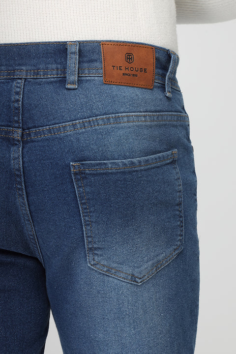 Slim Fit Trousers Jeans Blue