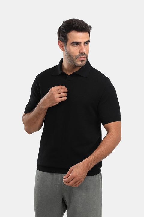 Polo Shirt Regular Fit Black