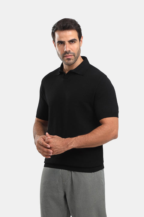 Polo Shirt Regular Fit Black