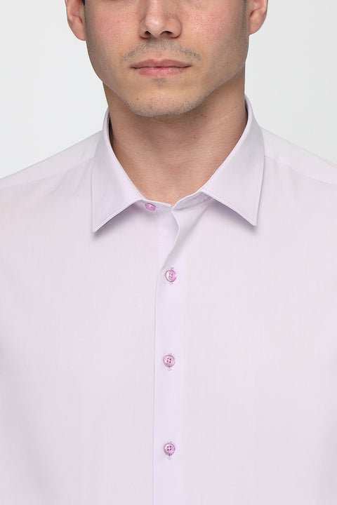 Classic Shirt Slim Fit 100% Cotton Purple