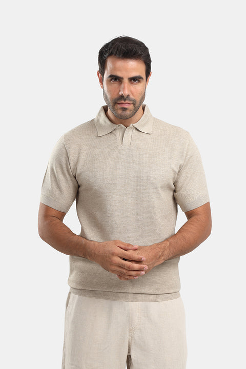 Polo Shirt Regular Fit Beige