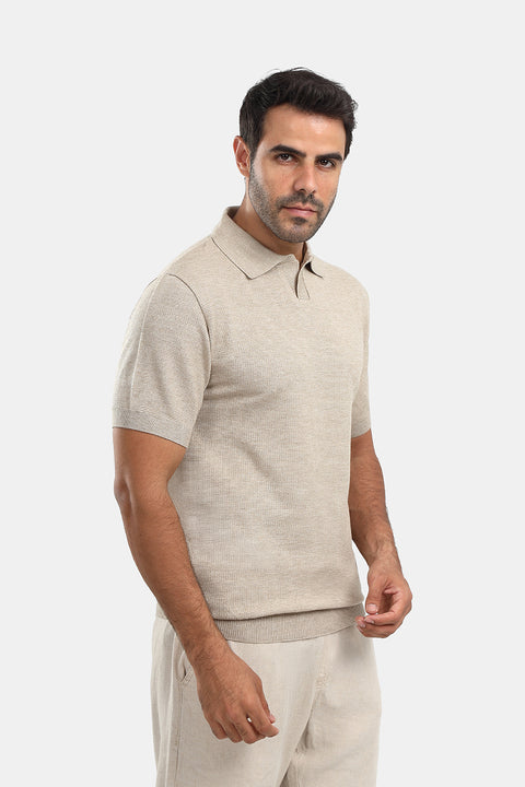 Polo Shirt Regular Fit Beige