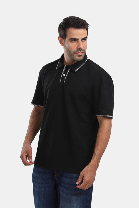 Polo Shirt Relax Fit Black