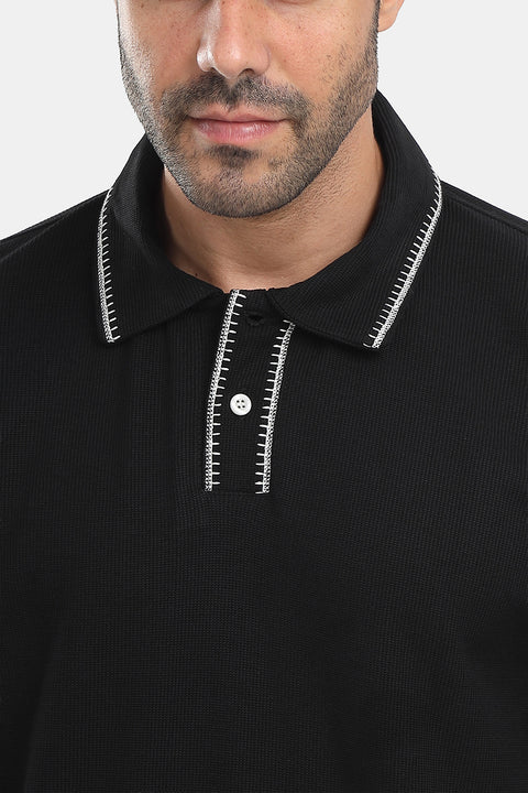 Polo Shirt Relax Fit Black