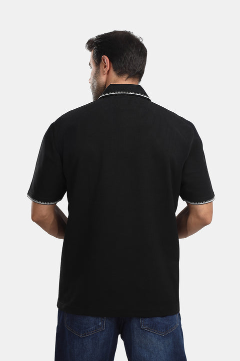 Polo Shirt Relax Fit Black