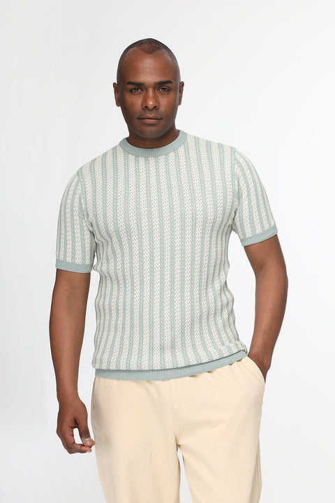 Regular Fit T-Shirt Knitted Green