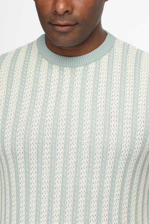 Regular Fit T-Shirt Knitted Green