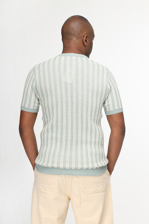Regular Fit T-Shirt Knitted Green