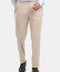 Slim Straight Fit Classic Pants Beige