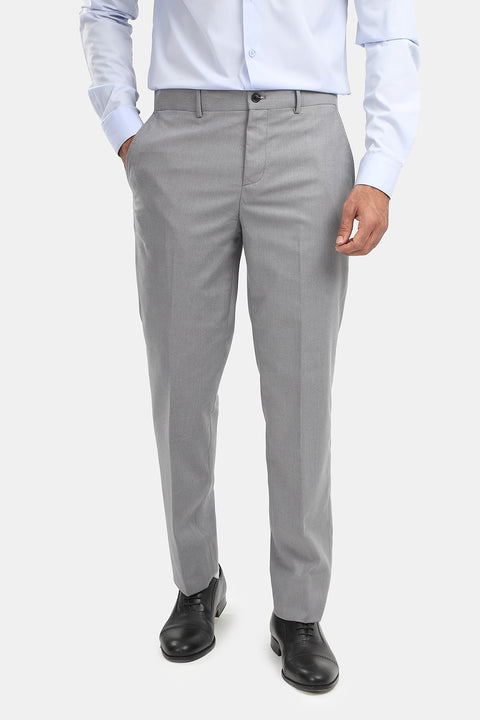 Slim Straight Fit Classic Pants Gray