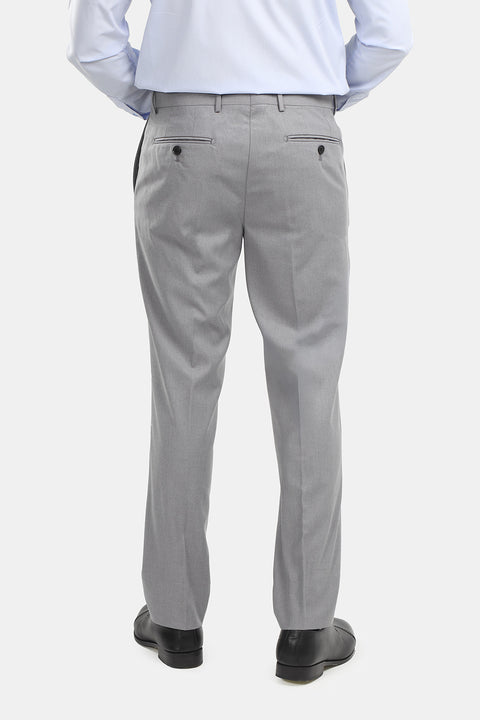 Slim Straight Fit Classic Pants Gray