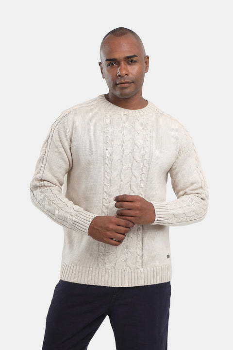 Regular Fit Pullover Beige