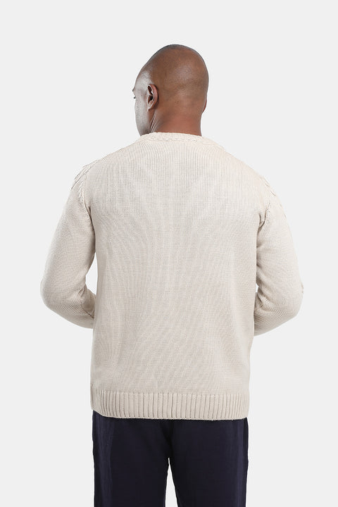 Regular Fit Pullover Beige