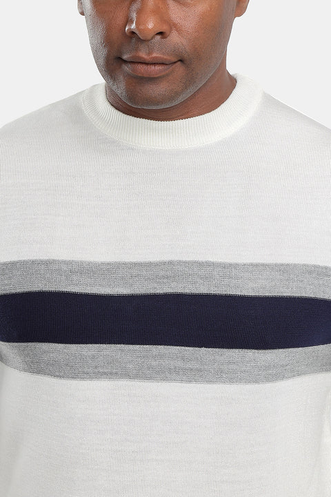 Regular Fit Pullover Off White