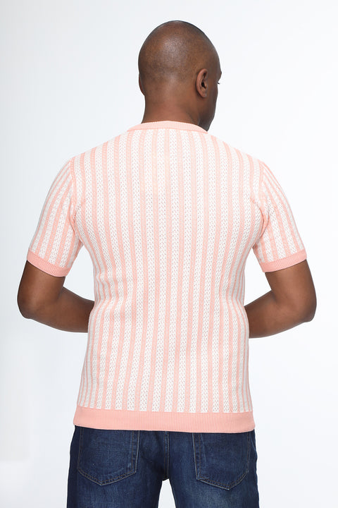 Regular Fit T-Shirt Knitted Orange