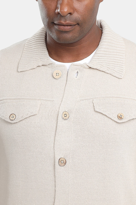 Regular Fit Pullover Beige