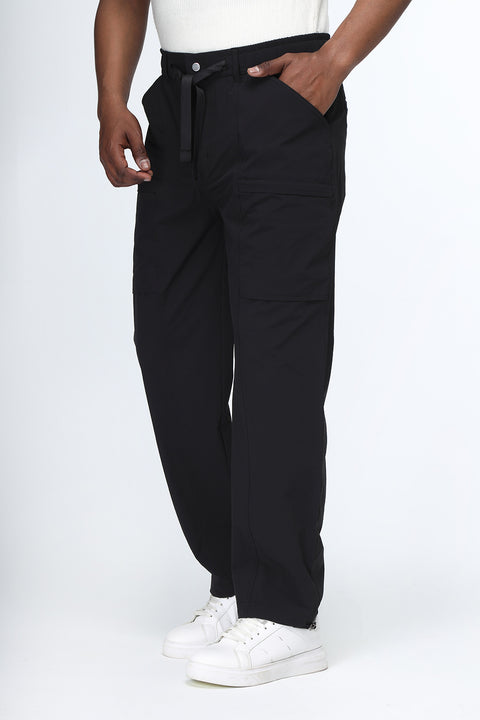 Sweat Pants Relax Fit Black