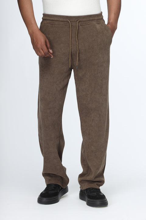 Sweat Pants Relax Fit Brown