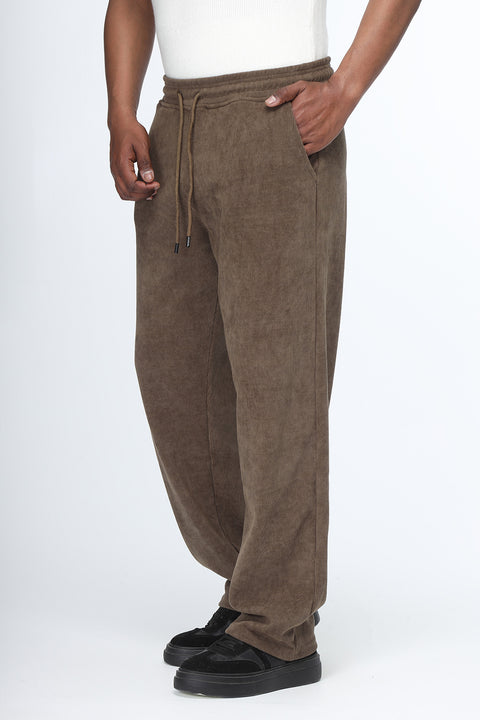 Sweat Pants Relax Fit Brown