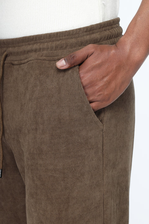 Sweat Pants Relax Fit Brown